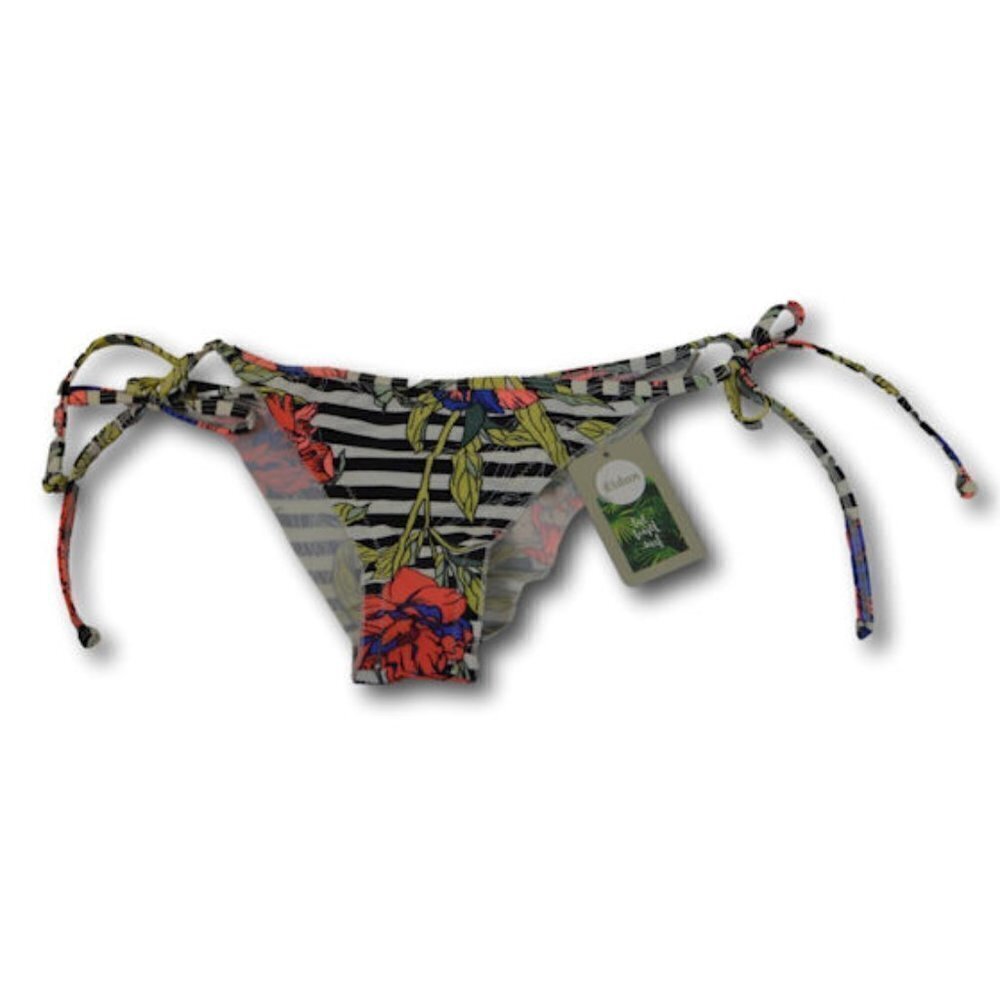 EIDON Womens Lilou String Tie Bikini Bottom Swimsuit - Size: S- NWT